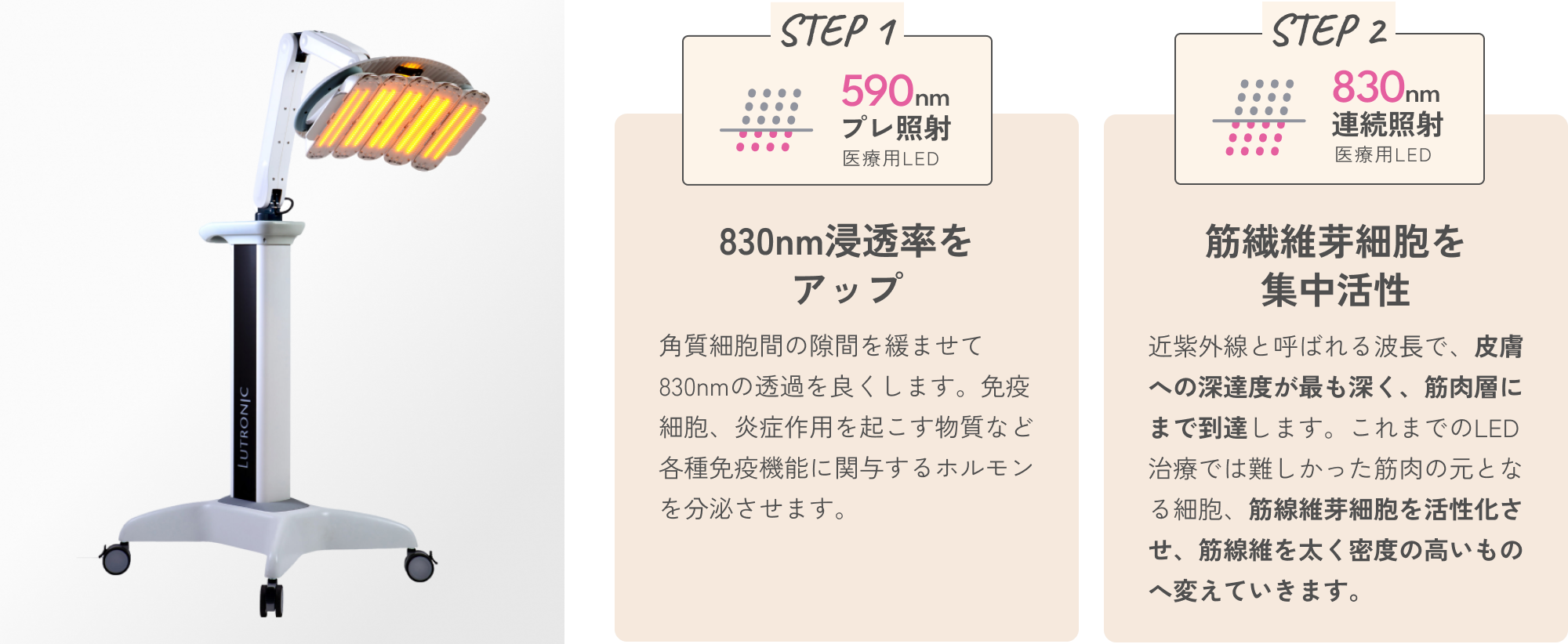 発毛促進セラピー（ヒーライトⅡ）が他のLEDより優れる点
